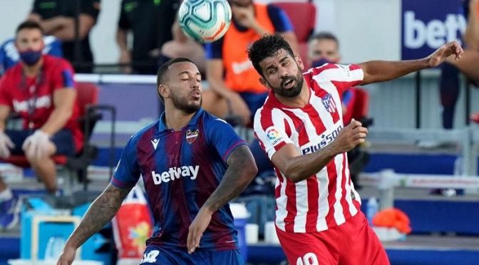 Sepak Bola: Atletico menggiling kemenangan Levante untuk berbaris ke posisi ketiga