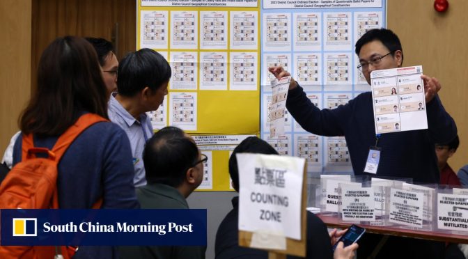 Pemerintah Hong Kong menunjuk semua 470 anggota dewan distrik ke 3 komite lingkungan